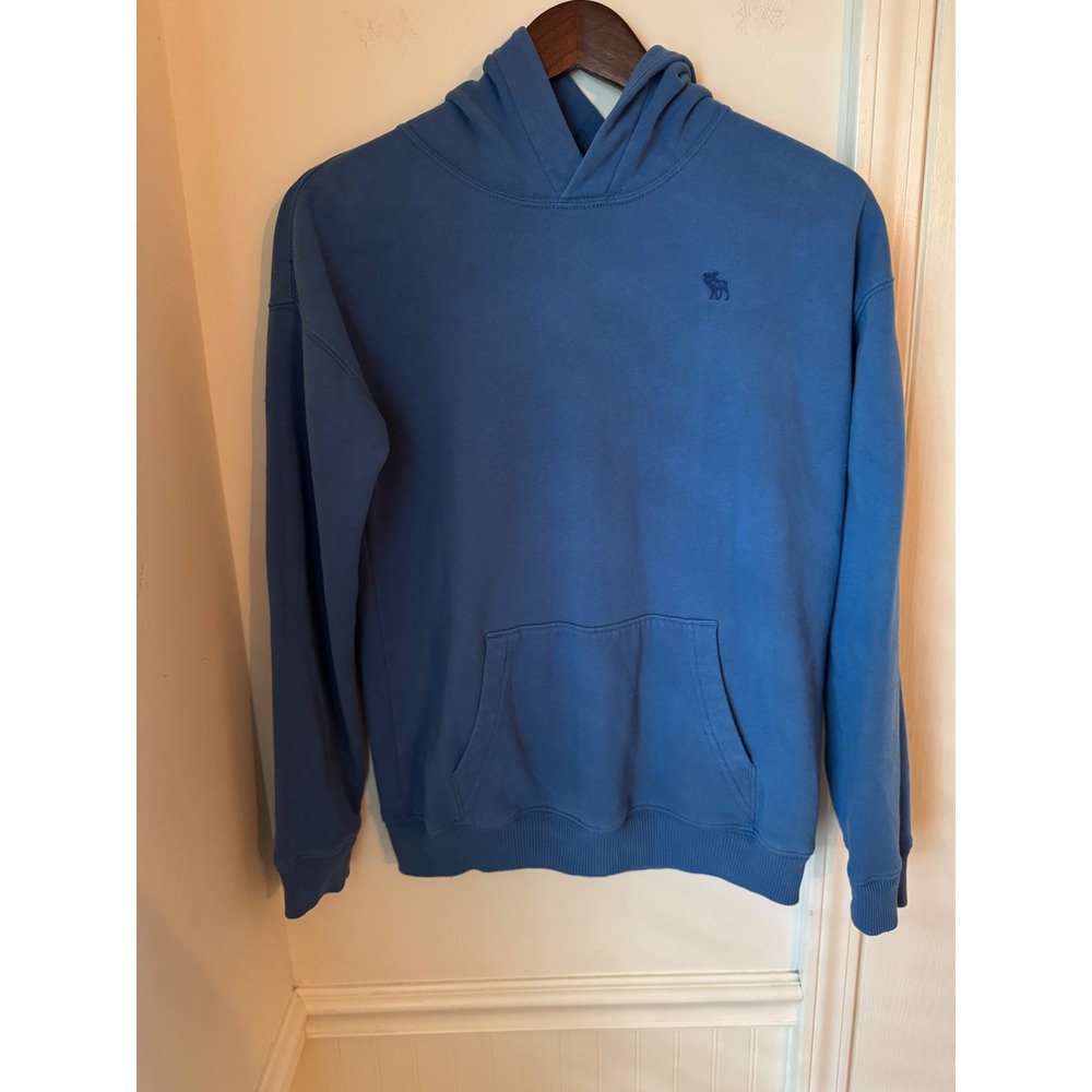 Abercrombie Kids A&F Essentials Relaxed Fit Hoodie Blue Size 13/14 Pullover